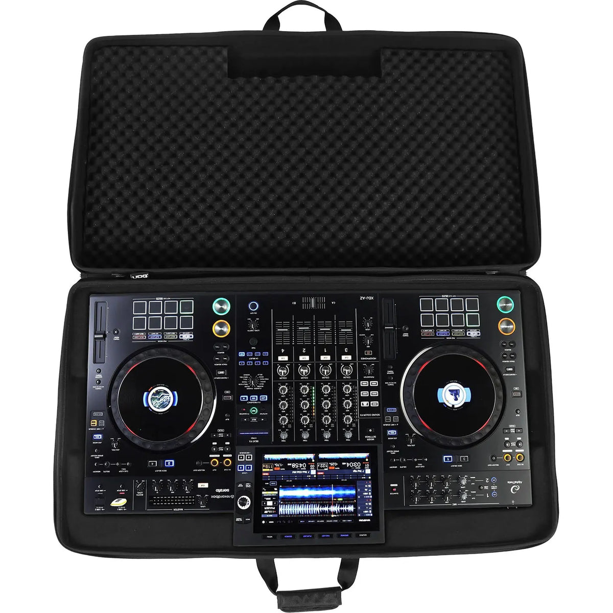 UDG Creator AlphaTheta XDJ-AZ DJ hard case in black, designed for portable protection of DJ equipment.