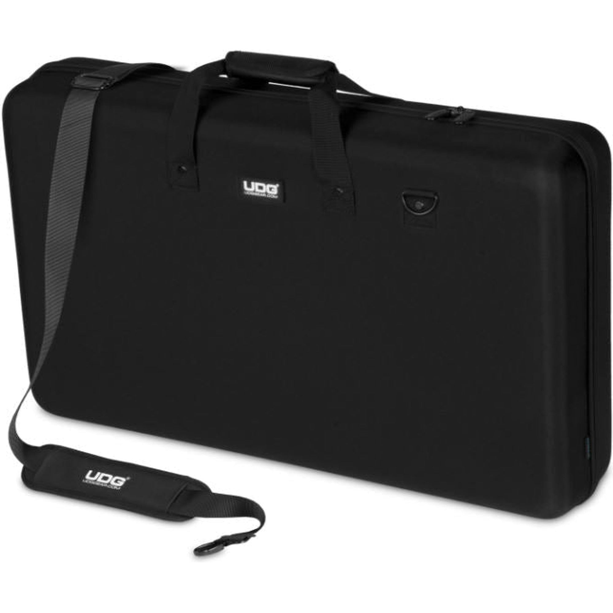 UDG Creator Pioneer Opus-Quad DJ hardcase in black with padded interior and sturdy exterior for DJ equipment protection.