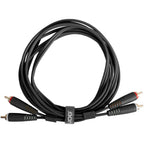 UDG Ultimate Audio Cable Set RCA - RCA Black Straight 1.5m - (U97001BL), in black