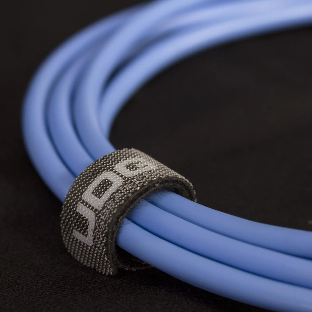 Light blue UDG Ultimate Audio USB 2.0 A-B straight cable, 2 meters long, with USB Cables branding visible.