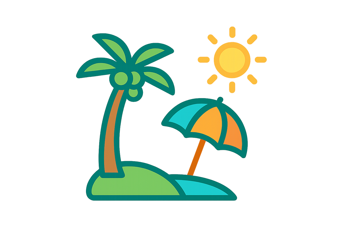 vacation icon on transparent background, 200x200px