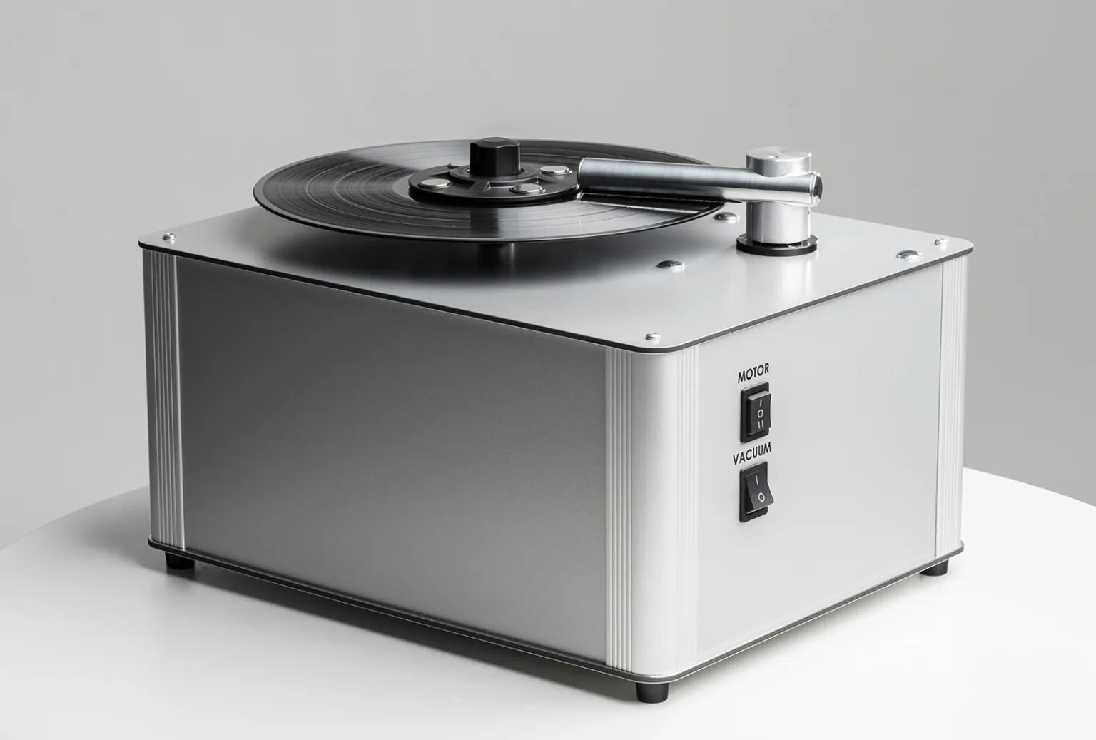 Pro-Ject VC-S3 record cleaning brush with soft bristles for vinyl record maintenance and dust removal.