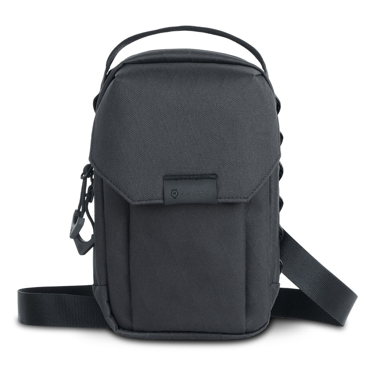 Wandrd X1 Cross Body video equipment bag with adjustable strap, multiple compartments, and padded interior for camera gear protection.