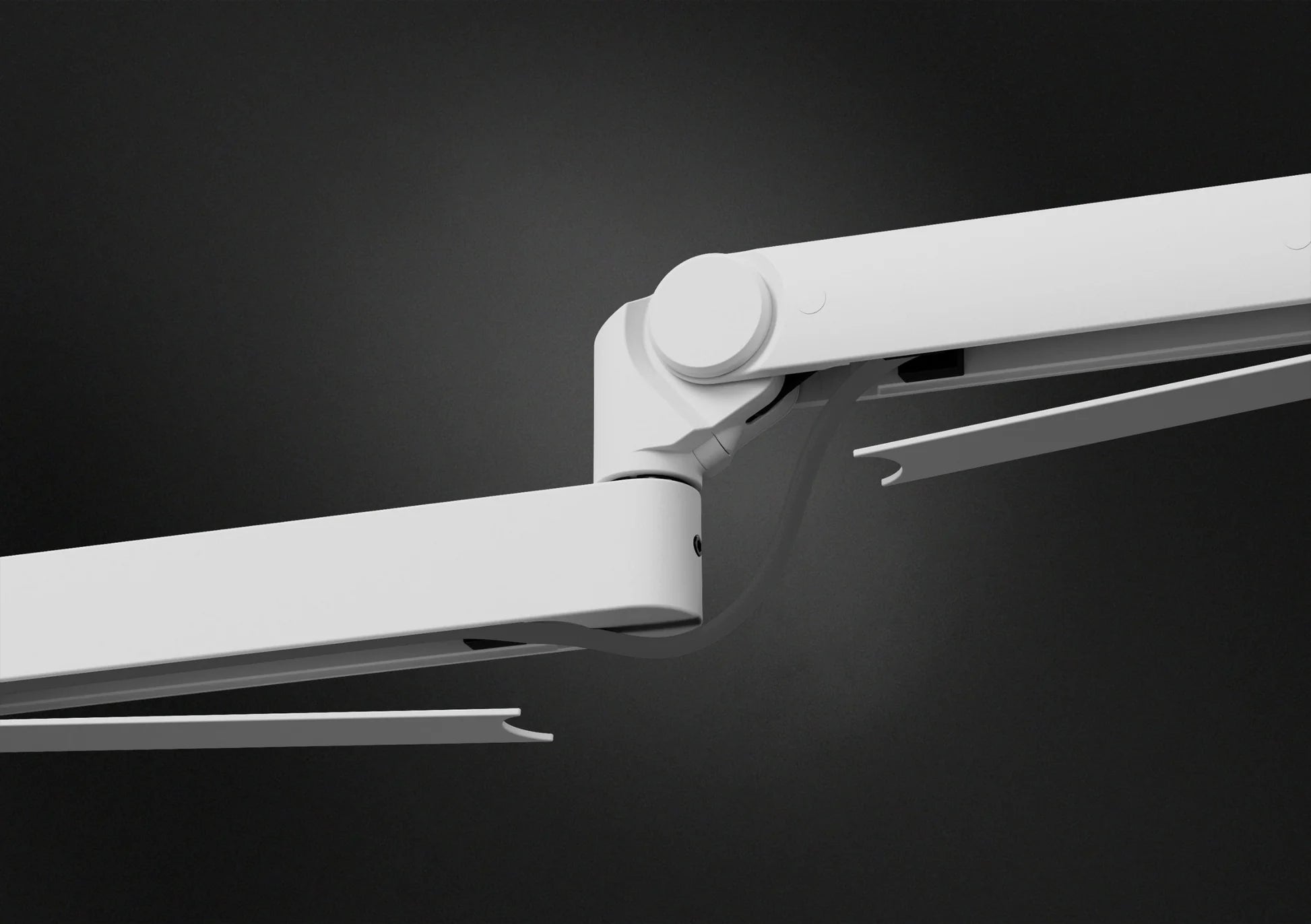 Elgato Wave Mic Arm Pro white broadcast microphone arm with adjustable joints and sleek design for streaming and recording setups.