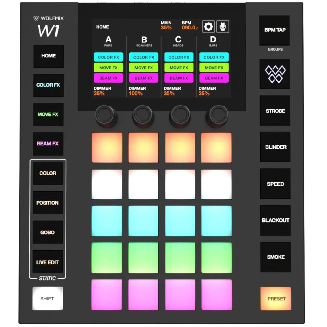 Wolfmix W1 MK2 lighting controller