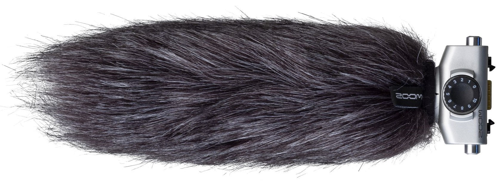 Zoom WSU-2 microphone windscreen and deadcat for SGH-6 shotgun mic, reducing wind noise and protecting the microphone.