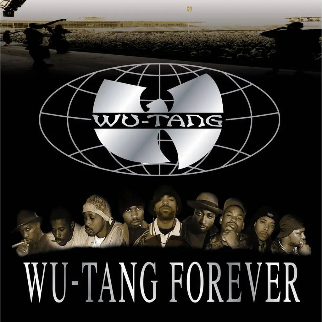 Black vinyl 4LP of Wu-Tang Clan's Wu-Tang Forever album by Loud Records, featuring album cover art and packaging.