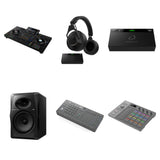 AlphaTheta XDJ-AZ Ultimate DJ bundle featuring professional DJ equipment with dual jog wheels and multiple control options.