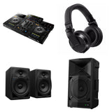 Pioneer DJ XDJ-RR complete DJ bundle with dual media players, mixer, and accessories for professional DJ performance.