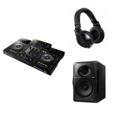 Pioneer DJ XDJ-RR Reference DJ bundle with professional DJ controller, mixer, and headphones on a sleek setup.
