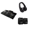 Pioneer DJ XDJ-RR Studio Plus DJ bundle with two turntables, mixer, headphones, and accessories for professional DJ setup