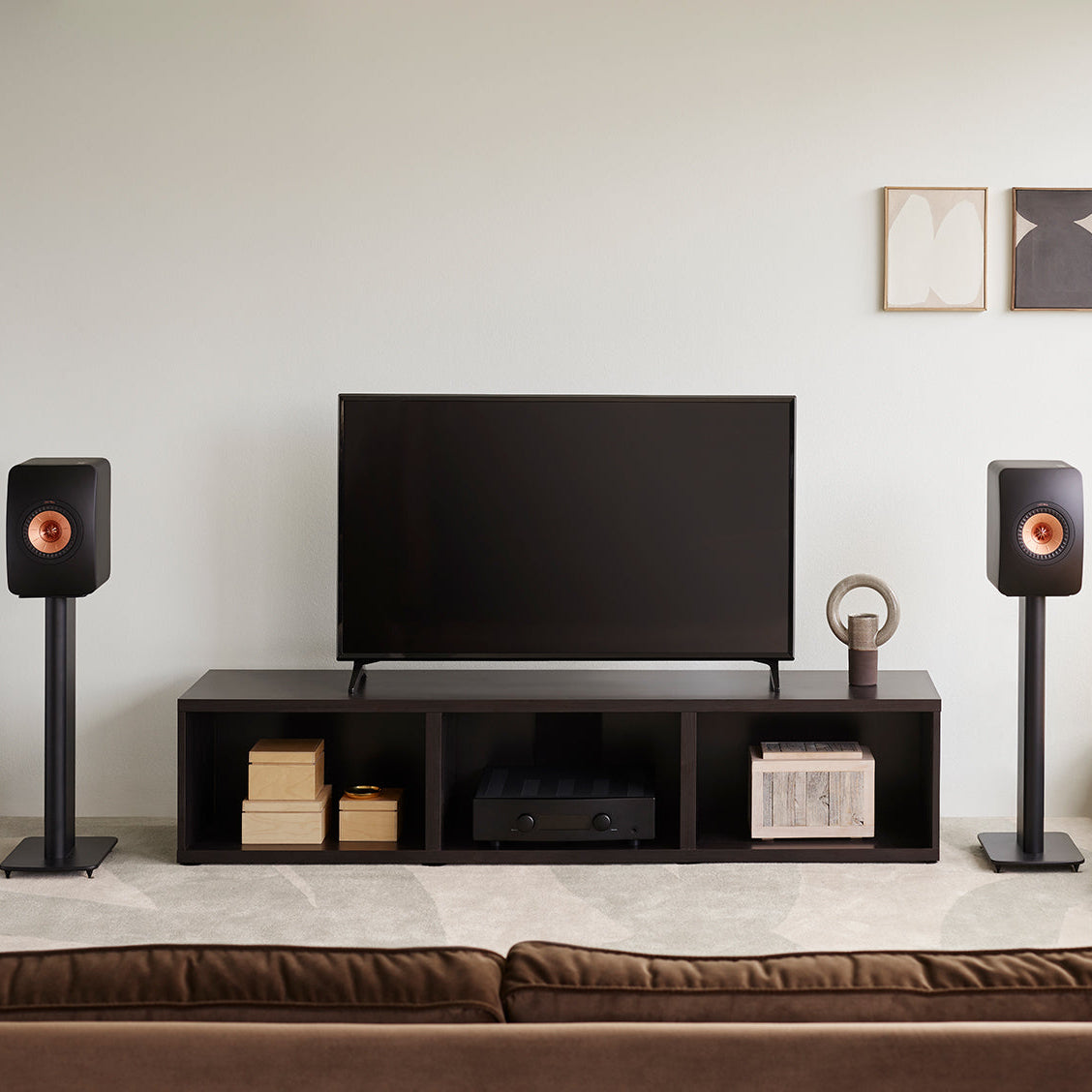 KEF LS50 Wireless II speakers in sleek design, showcasing premium audio quality and modern aesthetics.