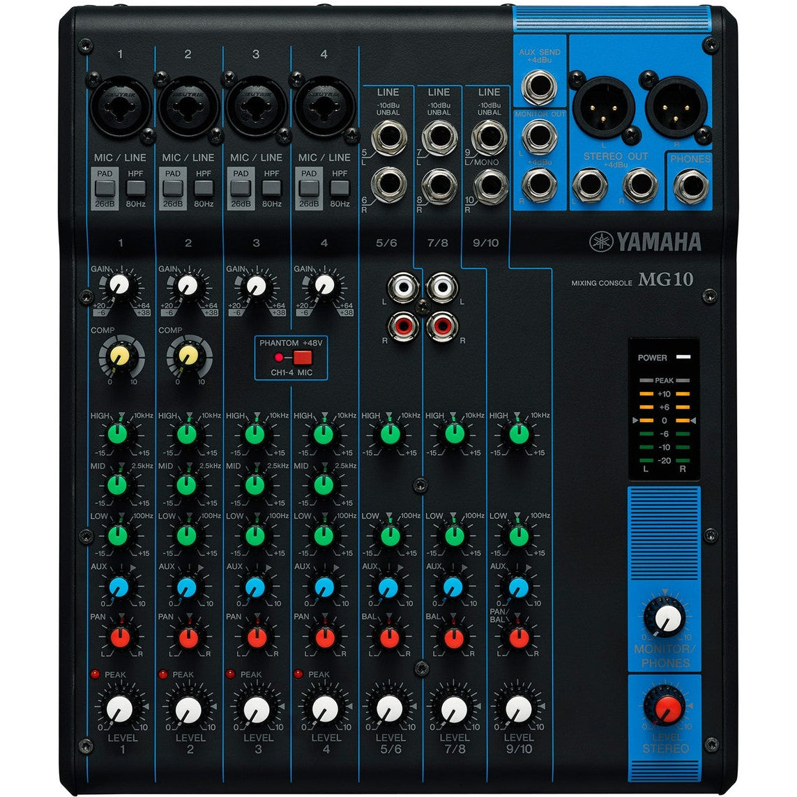 Yamaha MG10 – 10-Channel Analog Mixer with D-PRE | Soundium