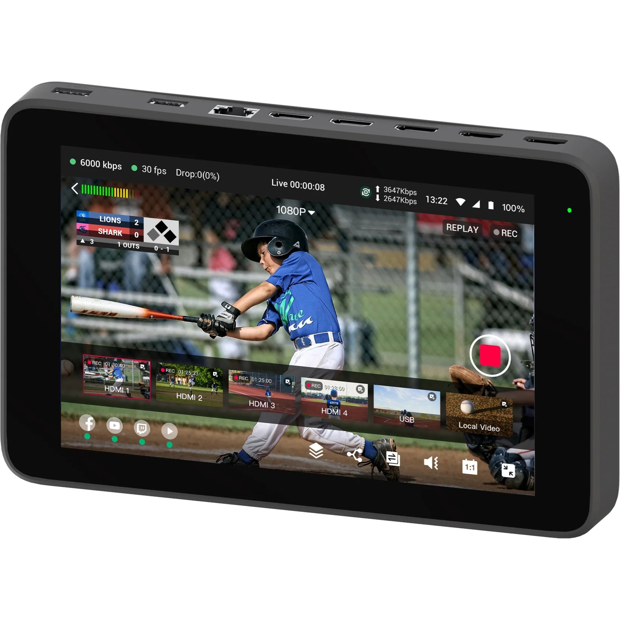 Androidタブレット本体 YoloBox Ultra YoloLiv YoloBox Ultra | Portable Live Streaming Studio | Soundium