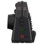 Zoom Q2n-4K video camera with compact design and lens, ideal for high-quality video recording and multimedia creation.